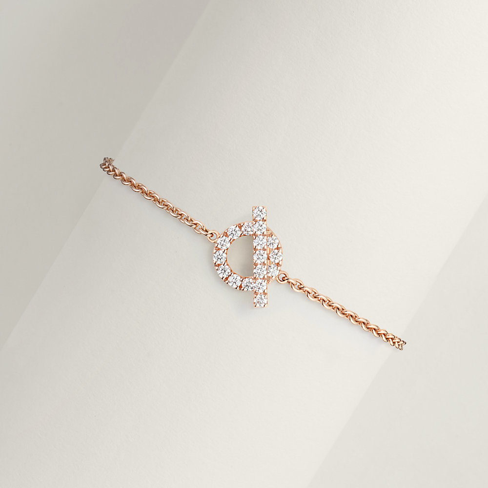 HERMES *フィネスシグネチャー ピンクゴールド ブレスレット Finesse bracelet | Hermès USA